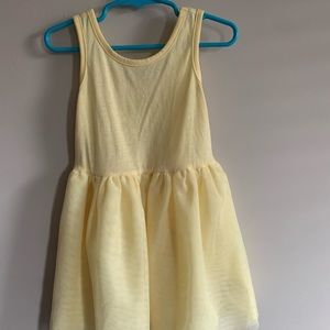 Yellow Poof dress 3T